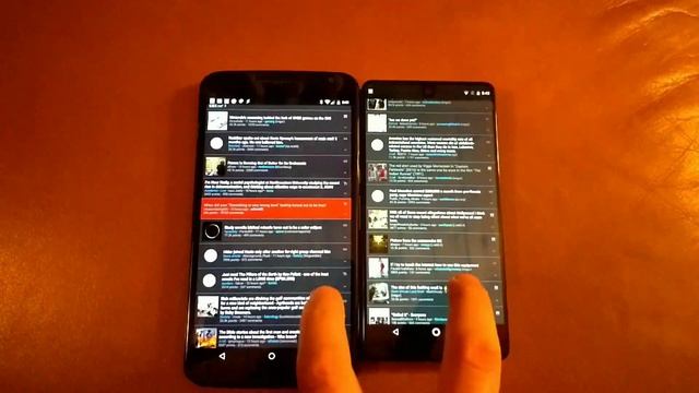 Nexus 6 vs Essential PH-1 (NMJ20D) Scrolling смотреть онлайн