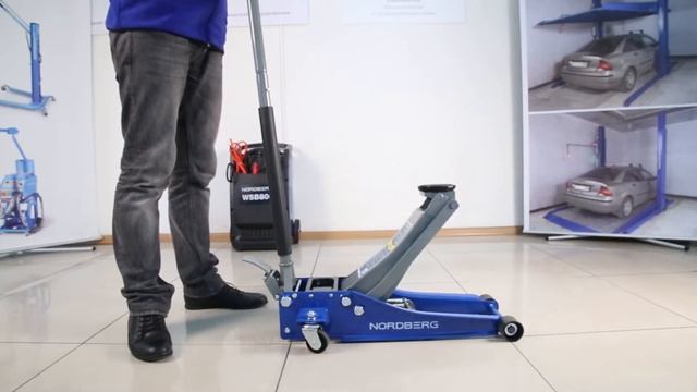 Супернизкий подкатной домкрат NORDBERG N32032 смотреть онлайн