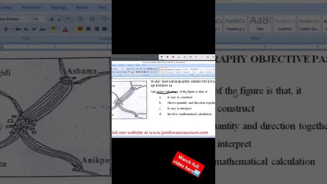 Importance of flow Map, WAEC Geography. смотреть онлайн