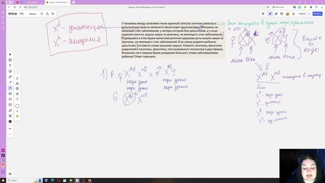 ЕГЭ Биология. Задание 28. Задача на 2 признака сцепленных с полом. Дальтонизм, гемофилия. смотреть онлайн