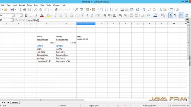 LibreOffice Calc Tutorial - exact Function | LibreOffice 6 Calc смотреть онлайн