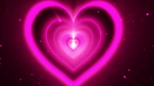 Love Heart Tunnel Particles Background | 4k 1080 Tunnel Background Neon Lights Disco pink and black