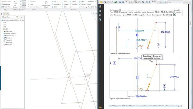 Lesson 16 pt1 Compression Spring- Helical Sweep Creo Parametric 3.0 смотреть онлайн