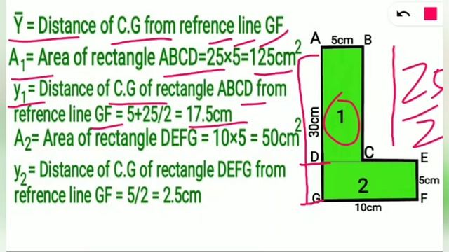 CENTRE OF GRAVITY FOR L-SECTION | CENTROID OF COMPOSITE SHAPES | CENTROID OF L SECTION | CIVIL TUTO смотреть онлайн
