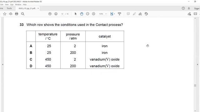 May June 2019 paper 21 Cambridge IGCSE Chemistry question 25 to 40 смотреть онлайн