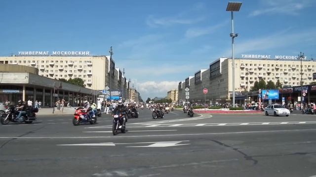 St.Petersburg Harleys Days 2014 Парад Площадь победы смотреть онлайн
