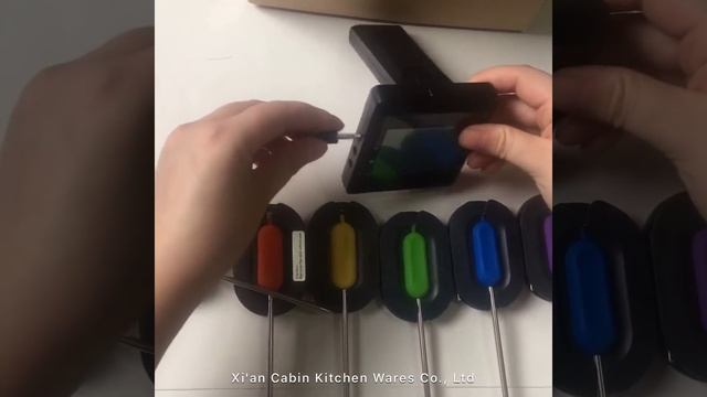 Bluetooth grill thermometer,bluetooth bbq thermometer with 6 probes. смотреть онлайн