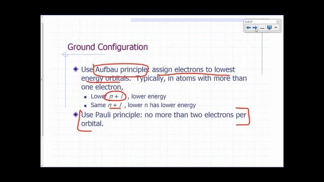 Electron Configuration 3 - The Aufbau Principle - 2m:58s смотреть онлайн