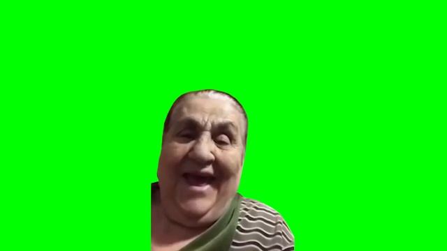 Бабушка смеётся (футаж, хромакей, зелёный фон) смотреть онлайн