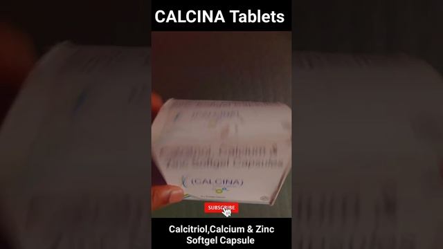 CALCINA Tablets/Calcitriol, Calcium,Carbonate, zinc soft Gelatin Capsules #YouTube #Short #Medicin смотреть онлайн