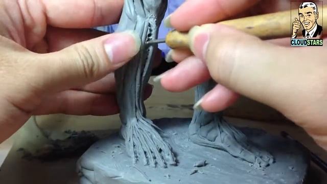 How to Sculpt Ecorche Hercules - Part 52.3 Right Lower Leg / Foot Muscles COMPLETE! смотреть онлайн