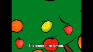 Lesson 13- English Fruits Cartoon Grammar HE-SHE LIKES __. HE-SHE DOESN'T LIKE __. by Pumkin.com.mp