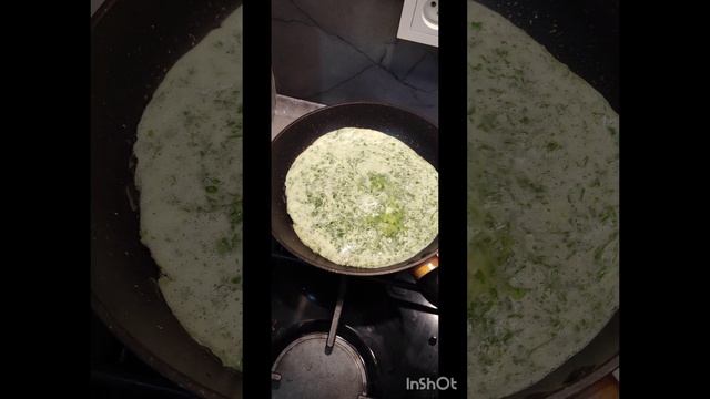 Шпинатный омлет