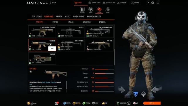 Warface FREE TO PLAY Shop Update - Permanent WF$ And Crown Weapons