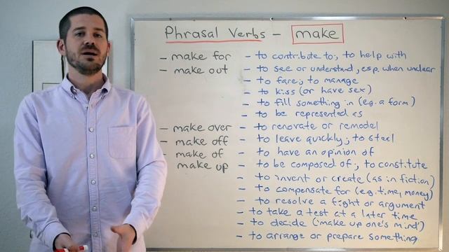 Phrasal Verbs - Expressions with 'MAKE' смотреть онлайн