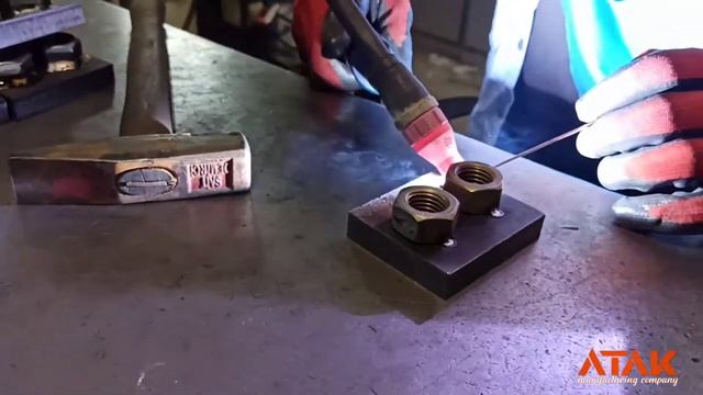 Tig kaynak islemi , tig kaynagi ile somun kaynatiyoruz смотреть онлайн