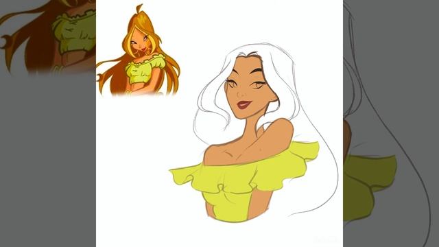 [SPEEDPAINT] fanart - Flora from WINX / PROCREATE смотреть онлайн