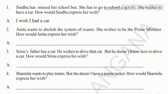 7th class English unit-1, Grammar, wish+subject+past tense in telugu తెలుగులో смотреть онлайн