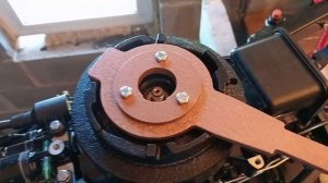 Съемник маховика для Yamaha 9.9-15 (246cc) и её китайских копий.