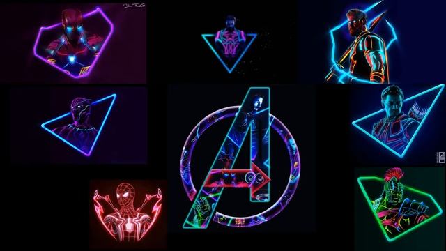 Avengers Neon Live Wallpaper with Download link in description. смотреть онлайн