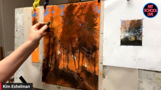 Free Art Lesson : How to Create a Vibrant Landscape Scene. KIM ESHELMAN смотреть онлайн