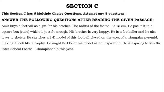 CBSE Class XII Engineering Graphics SAMPLE QUESTION PAPER Term 1 (2021-22) 7 смотреть онлайн