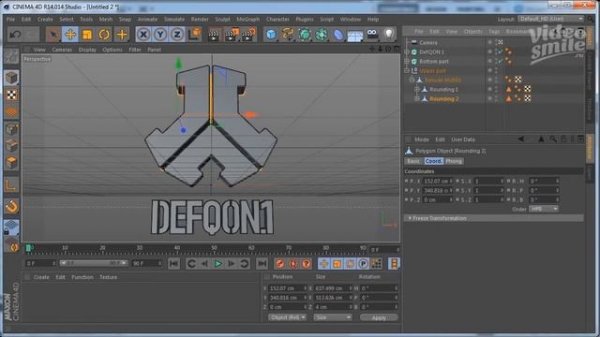 Cinema 4D – Создание 3D-логотипа в Cinema 4D. [Уроки 3D]