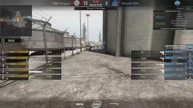 TSM vs Cloud9 from Katowice 2015 смотреть онлайн
