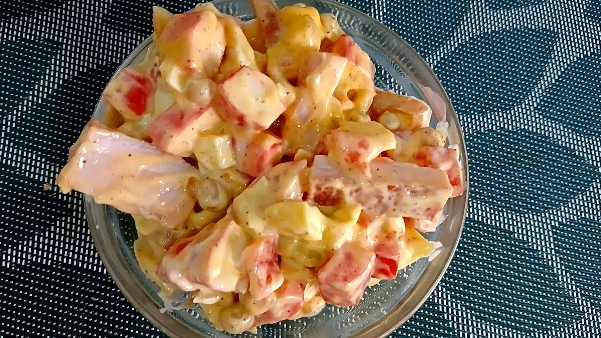 Крабовый салат по-Харьковски. Рецепт вкусного салата.