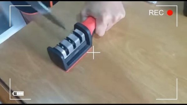 RS 168 Professional 3 Stage Knife Sharpener Manual Kitchen Knife Sharpening Tool For all Knives