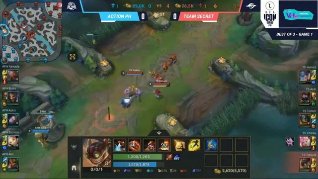 ACTION PH VS TEAM SECRET | GAME 1 | PPGL 2021 Summer: Luzon North | Group stage | W2 D3 | Bo3 смотреть онлайн