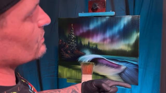 S5 Ep11 F.N.F - Northern Lights Waves #LIVEArt #OilPainting #FreeTutorial #PaintWithJosh #BobRoss смотреть онлайн