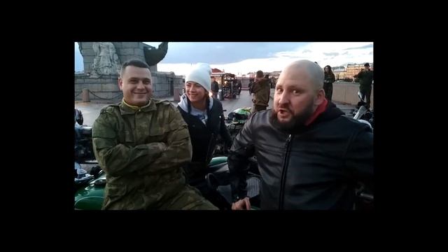Поездка на фаер прохват в Санкт-Петербург на мотоциклах Урал Днепр 2017