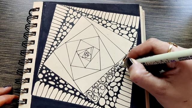 Zen Art • Zendoodle • How To Draw Zentangle #zentangle #art #surabhismandalamagic смотреть онлайн