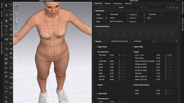 Аватар CLO3D: создание на новой версии CLO3D 7.3