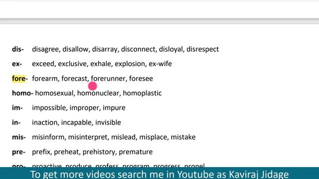 Affixes | Examples of prefix and suffix | List of prefix and suffix | English Grammar смотреть онлайн