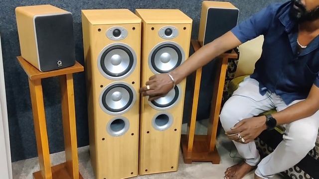 JAMO E-350 tower Speaker 140 watts @low #Bangalore #Q ACOUSTICS bookshelf pH:7019990291 смотреть онлайн