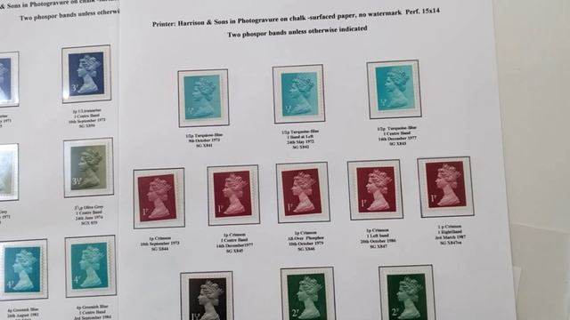 Редкая тема. Стандартные марки Великобритании.Тип "Машен" смотреть онлайн