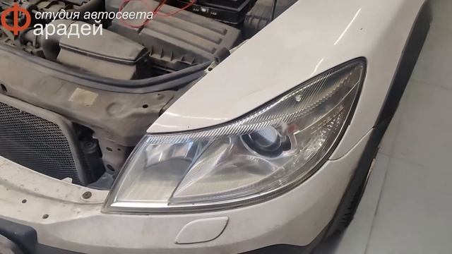 Шкода Октавия А5  Установка светодиодных модулей