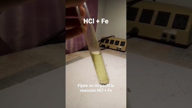 REACCIÓN QUÍMICA: HCl + Fe смотреть онлайн