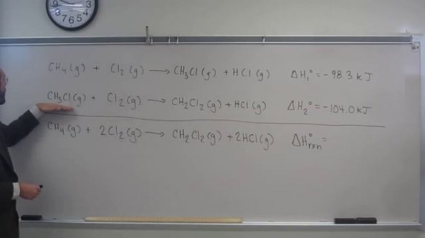 Calculate Standard Enthalpy of Reaction (∆H°rxn) By Reaction Addition Method 001