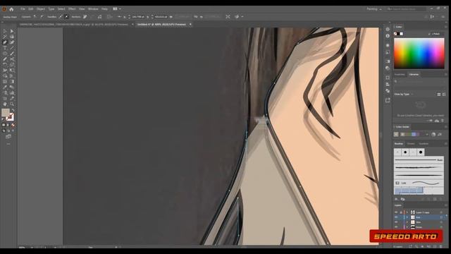 Ester Expósito / Carla from Elite / ADOBE ILLUSTRATION SPEEDART смотреть онлайн