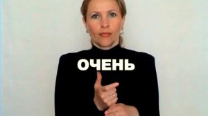 ЖЕСТОВЫЙ ЯЗЫК. СЛОВАРЬ. Очень