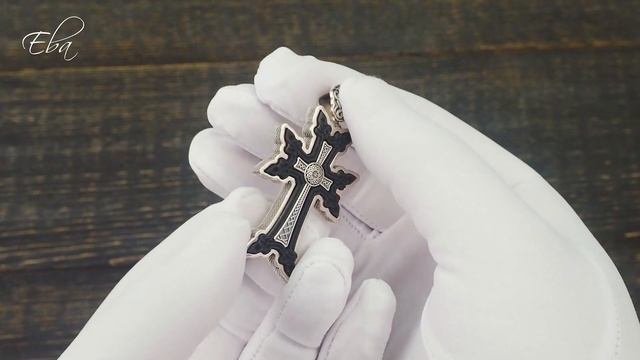 Крест Армянский Хачкар из серебра из дерева ручной работы смотреть онлайн