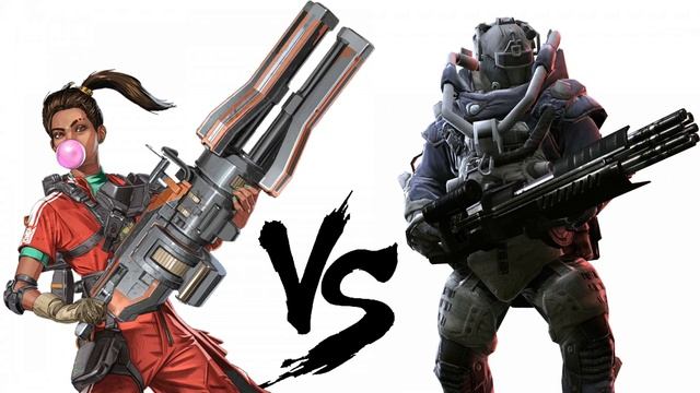 Apex Legends (Rampart) vs Warface (Juggernaut) смотреть онлайн