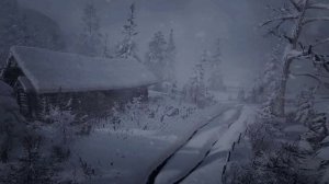 Внимание! Это видео со звуками метели и сильного зимнего ветра поможет вам...