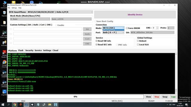 Tecno Spark 10 (KI5q) Repair IMEI (meta mode) FIX BROM Without Testpoint смотреть онлайн