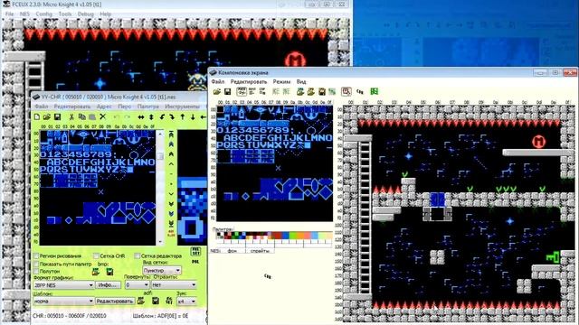 Редактирование уровней в NES игре | Editing levels in NES game with YY-CHR смотреть онлайн