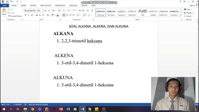 PENJELASAN TUGAS KIMIA ALKANA, ALKENA DAN ALKUNA - ACHMED NAZRIEL LESMONO SMAN 3 SURABAYA смотреть онлайн