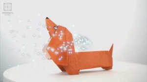 Такса оригами! Поделки своими руками!